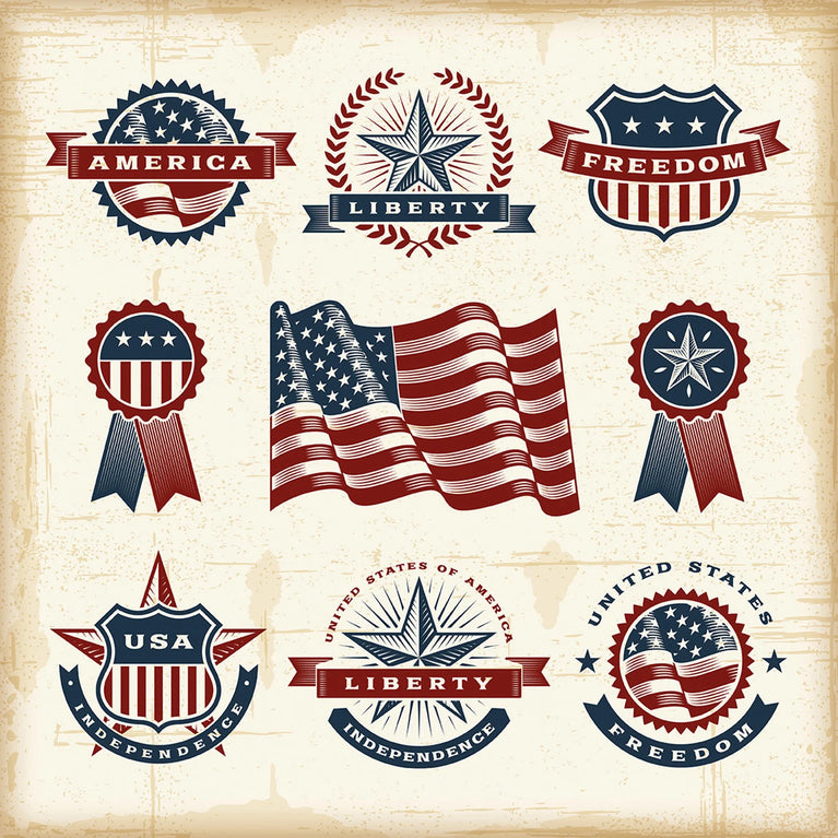 Vintage American Labels Canvas Printing Wall Art Home Decor Poster Sticker