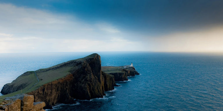 Neist Point Lighthouse Landscape Canvas Wall Decor, Sea Landscape Canvas Print Wall Art Poster Sticker