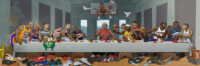 NBA Players Last Supper Canvas Printing Wall Art