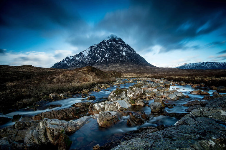 Highlands of Scotland Landscape Canvas Print, Glen Coe Landscape Canvas Wall Art Poster Sticker