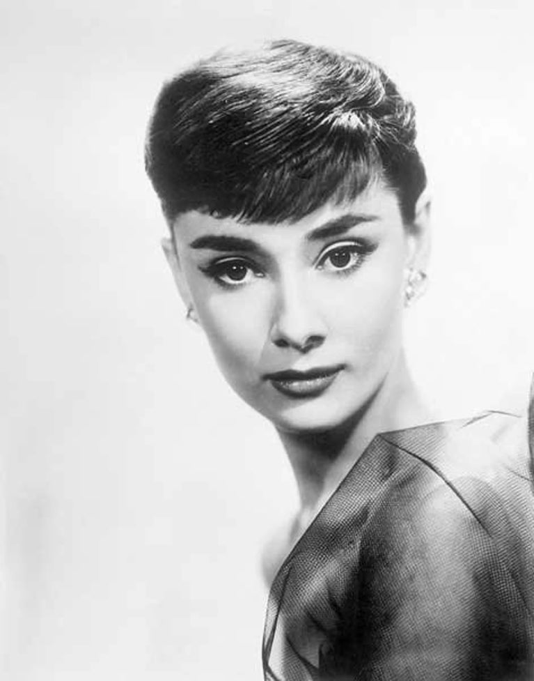 Audrey Hepburn Black & White Canvas Print Wall Art Poster Sticker